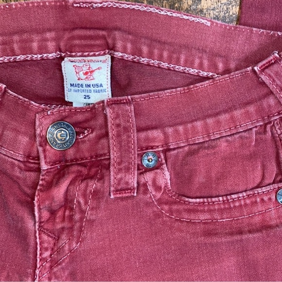 True Religion red skinny jeans - Picture 5 of 6